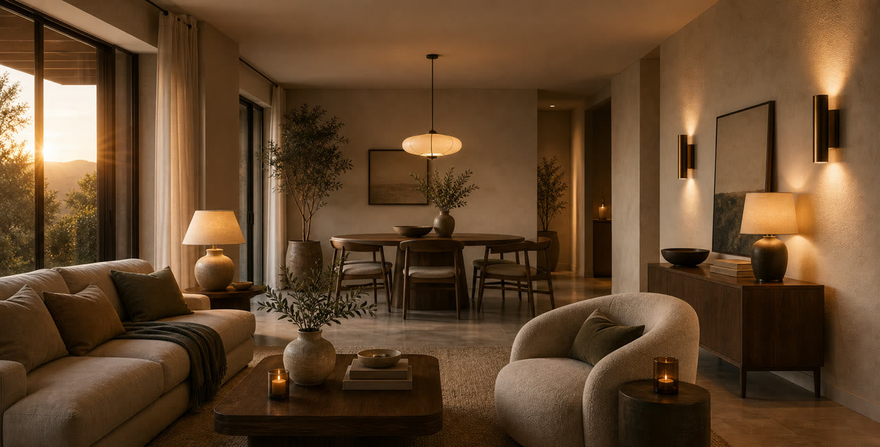 Monzalo layered lighting full-width hero