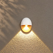 Yolena Collection | Oval LED Outdoor Wall Light with Downward Beam | Minimalist Aluminium Design for Warm Exterior Illumination 6