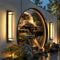Xalba | Vertical LED Outdoor Wall Light with Alabaster Effect Diffuser | Uniform Soft Glow for Facade Illumination 9