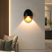 Yolena Collection | Oval LED Outdoor Wall Light with Downward Beam | Minimalist Aluminium Design for Warm Exterior Illumination 8