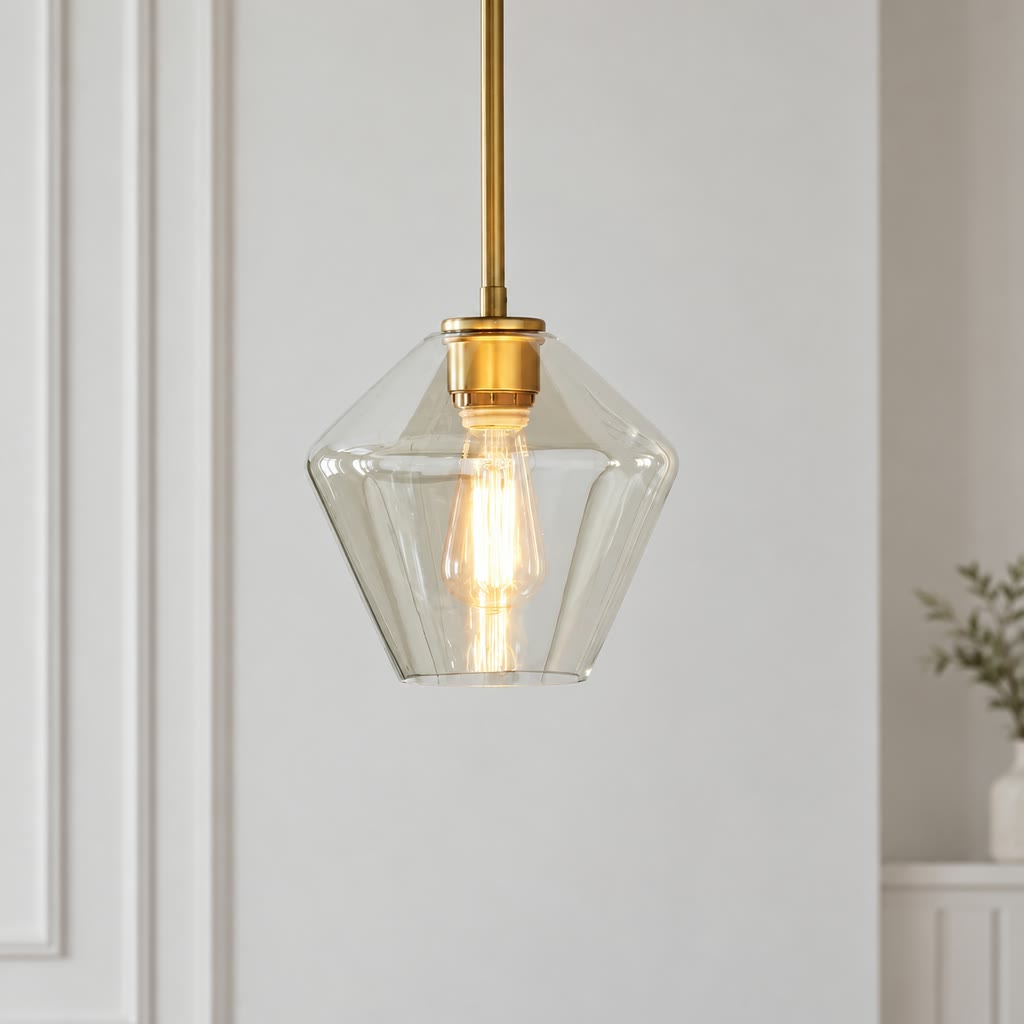 Prism Collection | Glass Pendant Light with Adjustable Cord | Elegant Ambient Lighting for Home Decor 4
