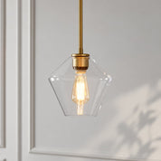 Prism Collection | Glass Pendant Light with Adjustable Cord | Elegant Ambient Lighting for Home Decor 0