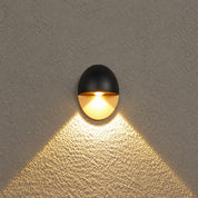 Yolena Collection | Oval LED Outdoor Wall Light with Downward Beam | Minimalist Aluminium Design for Warm Exterior Illumination 4