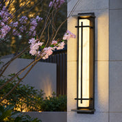 Xalba | Vertical LED Outdoor Wall Light with Alabaster Effect Diffuser | Uniform Soft Glow for Facade Illumination 10
