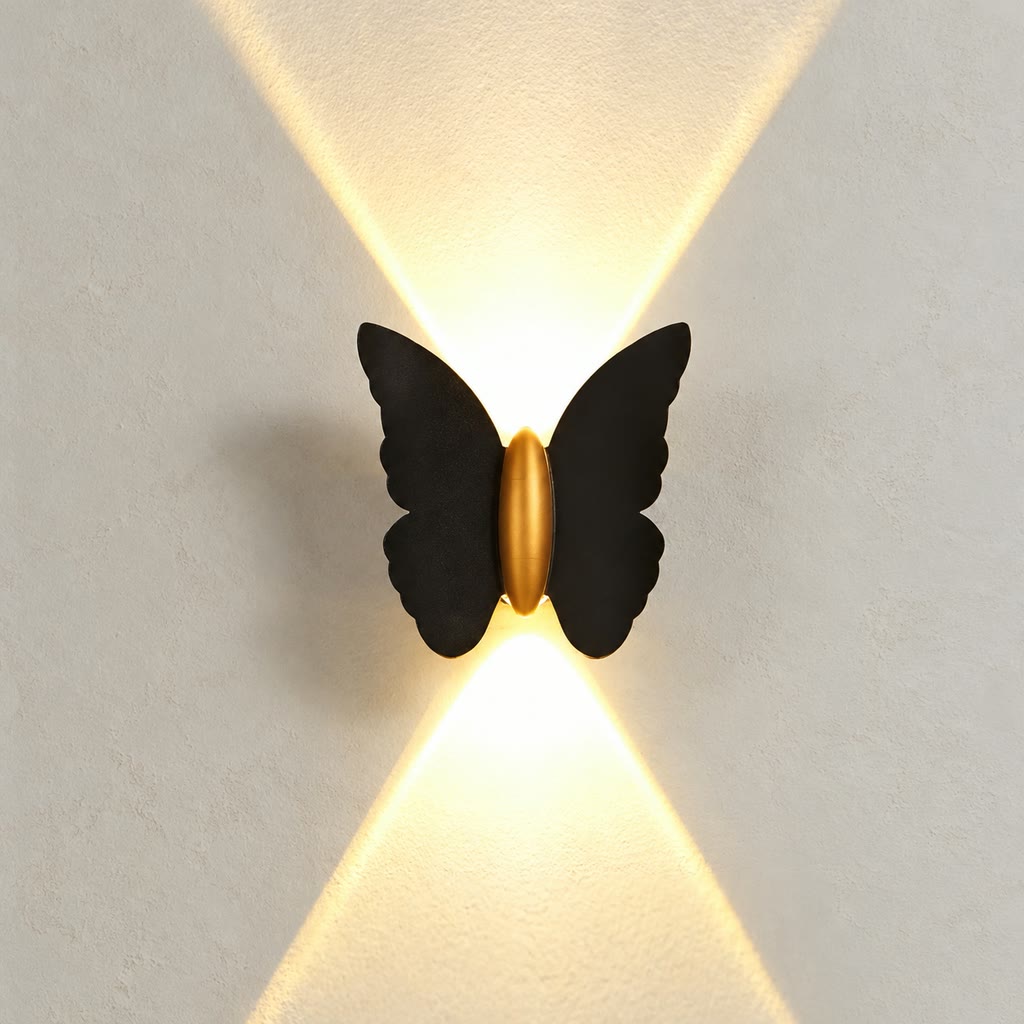 Outdoor Wall Light with Butterfly Design | Weather-Resistant Aluminium LED Fixture for Garden Ambience 5
