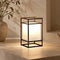 Candilo | Outdoor Table Lantern with IP65 Waterproof Steel Frame and White Acrylic Shade for Garden Ambience 0