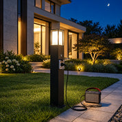Outdoor Landscape Path Lights with Waterproof Socket | Modern LED 3000K Warm Glow for Garden Power Access 3