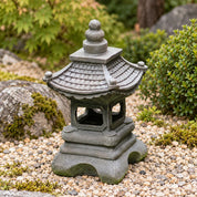 Zen Garden Collection | Solar-Powered Pagoda Garden Light with Stone Finish | Ambient Outdoor Lighting for Tranquil Spaces 8