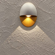 Yolena Collection | Oval LED Outdoor Wall Light with Downward Beam | Minimalist Aluminium Design for Warm Exterior Illumination 1