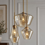 Prism Collection | Glass Pendant Light with Adjustable Cord | Elegant Ambient Lighting for Home Decor 9