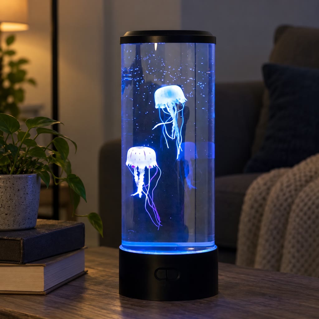 LumaGlow | Mood Lighting Jellyfish LED Lamp with Colour-Changing Effects | Calming Ambience for Relaxation 1
