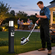 Outdoor Landscape Path Lights with Waterproof Socket | Modern LED 3000K Warm Glow for Garden Power Access 5