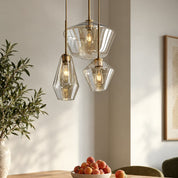 Prism Collection | Glass Pendant Light with Adjustable Cord | Elegant Ambient Lighting for Home Decor 1