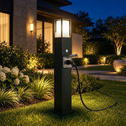 Outdoor Landscape Path Lights with Waterproof Socket | Modern LED 3000K Warm Glow for Garden Power Access 0