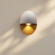 Yolena Collection | Oval LED Outdoor Wall Light with Downward Beam | Minimalist Aluminium Design for Warm Exterior Illumination 0