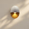 Yolena Collection | Oval LED Outdoor Wall Light with Downward Beam | Minimalist Aluminium Design for Warm Exterior Illumination 0