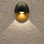 Yolena Collection | Oval LED Outdoor Wall Light with Downward Beam | Minimalist Aluminium Design for Warm Exterior Illumination 2
