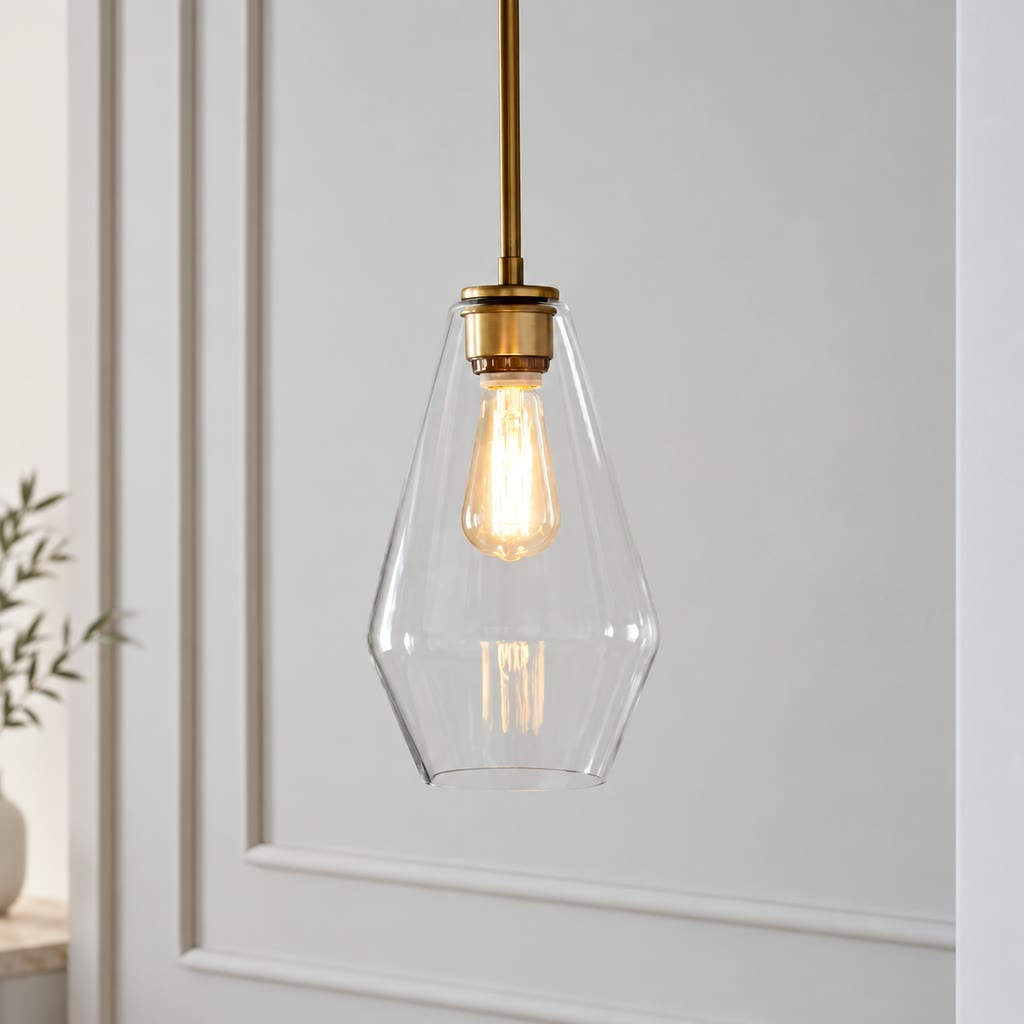 Prism Collection | Glass Pendant Light with Adjustable Cord | Elegant Ambient Lighting for Home Decor 7