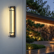 Xalba | Vertical LED Outdoor Wall Light with Alabaster Effect Diffuser | Uniform Soft Glow for Facade Illumination 4