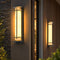 Xalba | Vertical LED Outdoor Wall Light with Alabaster Effect Diffuser | Uniform Soft Glow for Facade Illumination 0